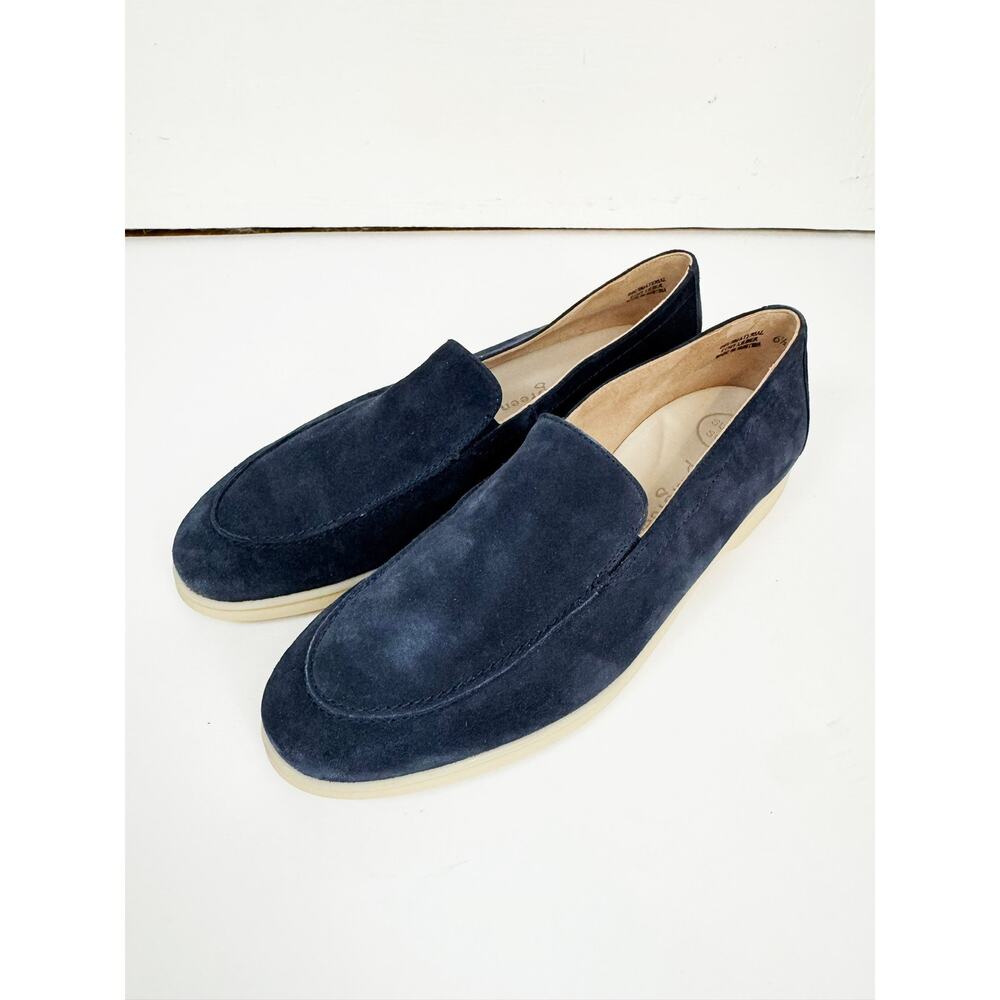 Paul Green Navy Blue Loafers - Picture 3 of 7